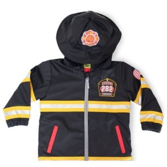 Western Chief Kids F.D.U.S.A Firechief Raincoat Lined Cosplay Costume Unisex NEW - Picture 3 of 3